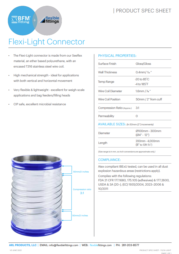 Flexi-Light Spec Sheet